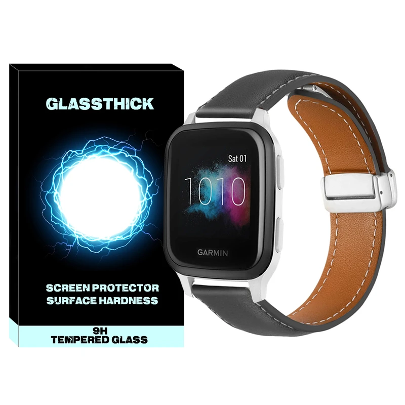 بند گلستیک مدل Mag Leather GL مناسب برای ساعت هوشمند گارمین سایز 20 میلی متری Vivoactive / Vivoactive 3 / Vivoactive HR / Luxe / Venu SQ