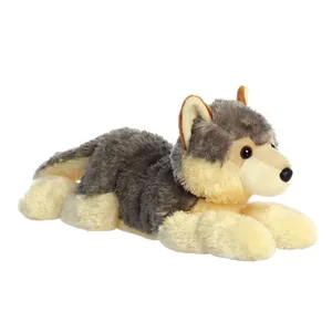 عروسک آرورا طرح گرگ هاسکی مدل Aurora Wolf کد SZ5/372 طول 35 سانتی‌متر