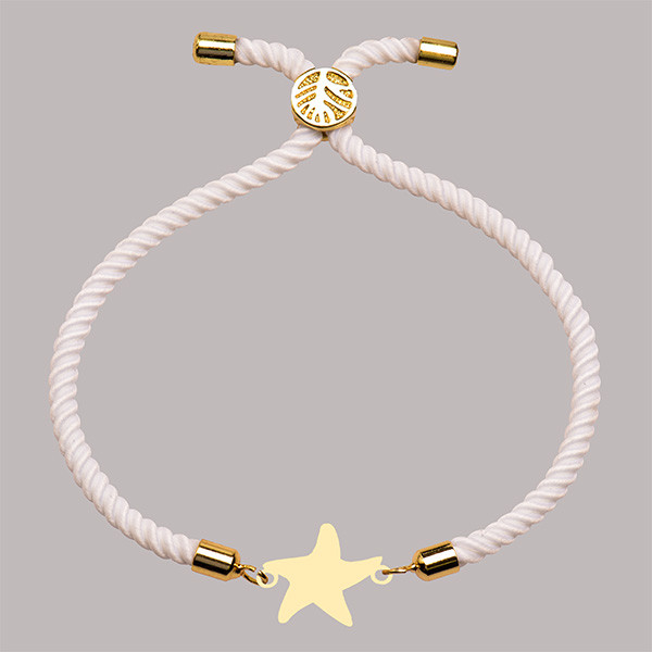 دستبند طلا 18 عیار دخترانه کرابو طرح ستاره مدل Krd1634