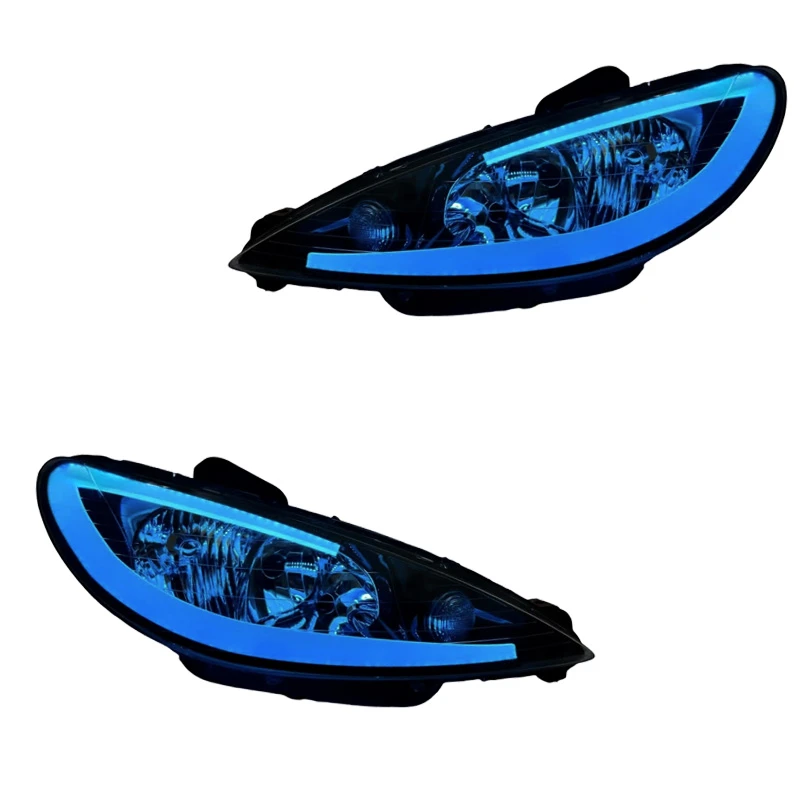 چراغ جلو خودرو گروه پژوهش صنعت مدرن مدل 3D-Wild فولکالر مناسب برای پژو 206 بسته دو عددی