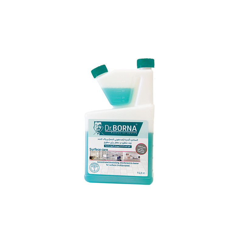 محلول ضدعفونی کننده سطوح دکتر برنا مدل surface حجم 1000 میلی لیتر بسته 4 عددی