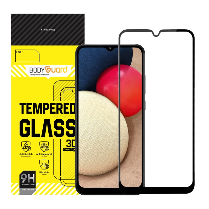 محافظ صفحه نمایش شیشه ای بادیگارد مدل FS مناسب برای گوشی موبایل سامسونگ Galaxy A04 / A04s
