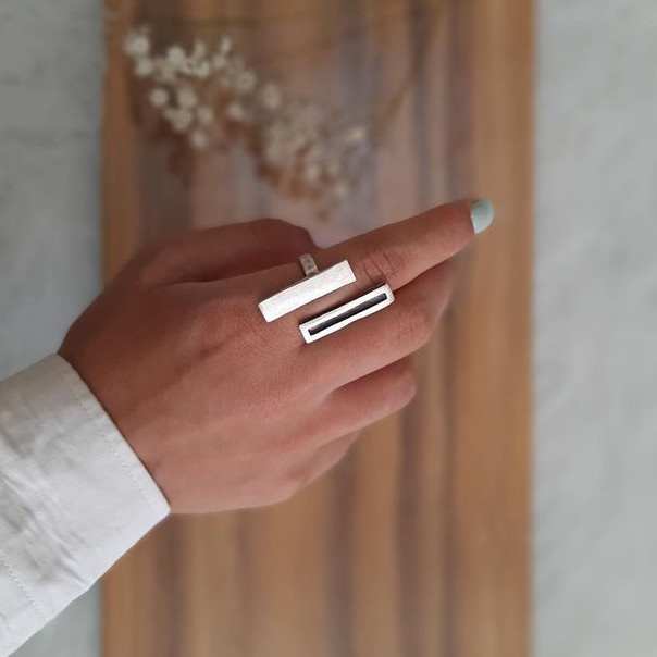 انگشتر زنانه مدل مستطیل انگشتر زنانه مدل مستطیل