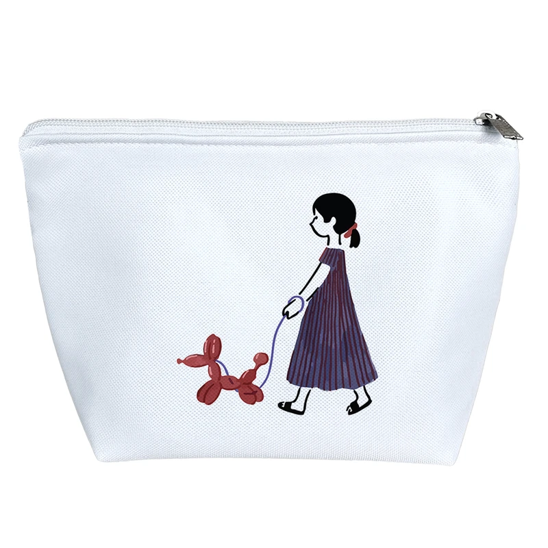 کیف لوازم آرایش دخترانه خندالو مدل دختر و عروسک کد 9288