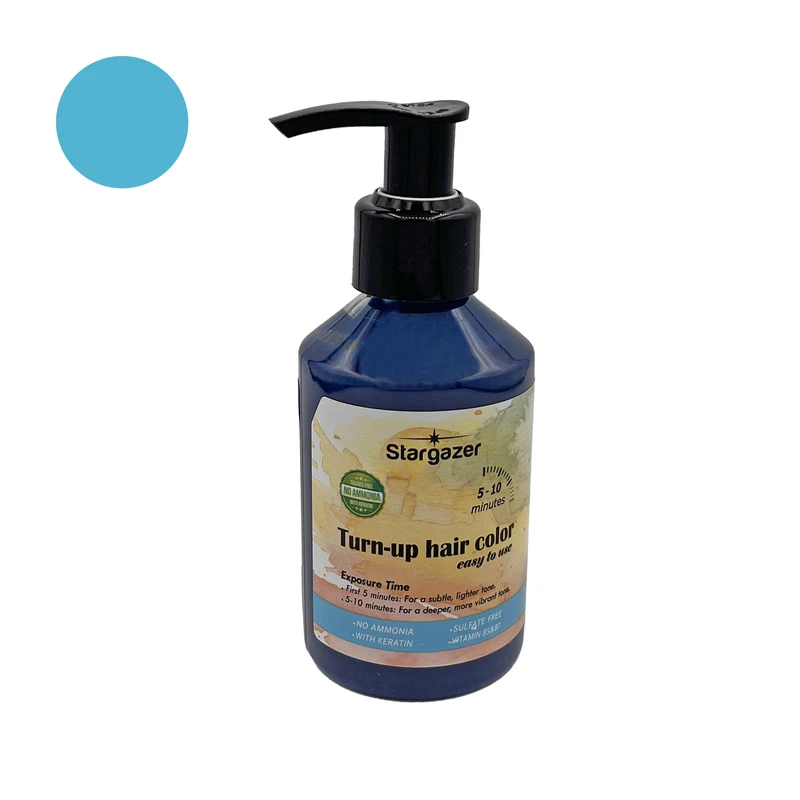 شامپو رنگ مو استارگیزر مدل S5 رنگ آبی فیروزه ای حجم 150 میلی لیتر