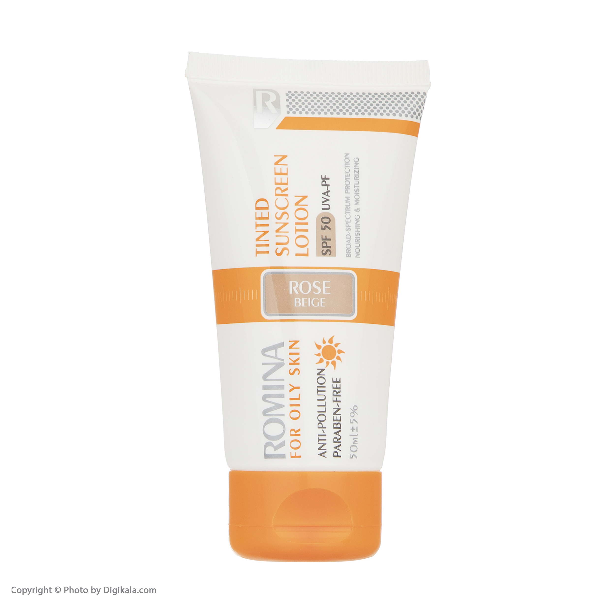 لوسیون ضد آفتاب رومینا مدل Rose Beige-50 حجم 50 میلی لیتر