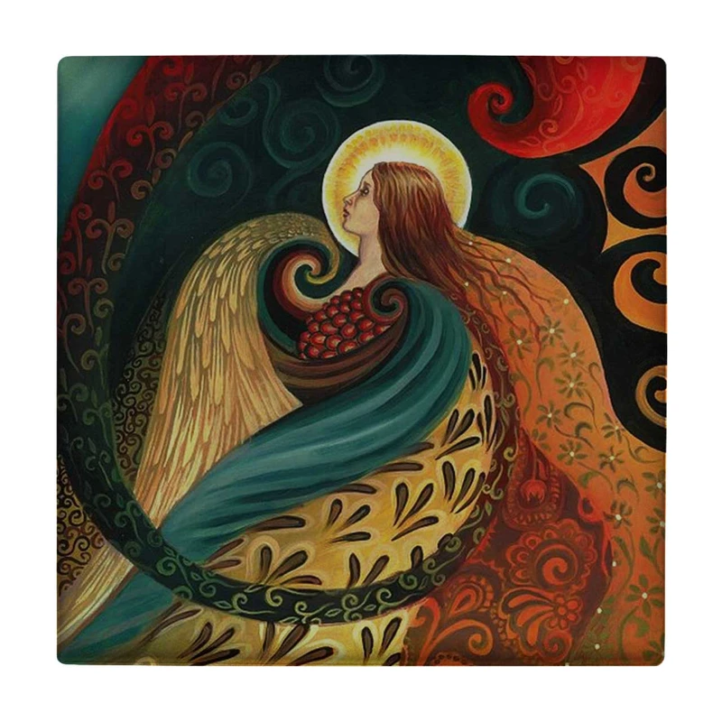 زیر لیوانی طرح نقاشی بانو کد    3273338_601