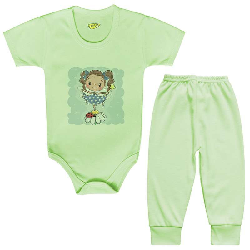 ست بادی و شلوار نوزادی کارانس مدل BSTG-3136