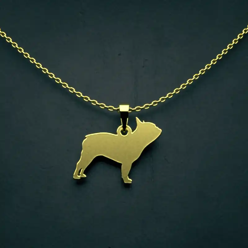 گردنبند طلا 18 عیار زنانه مدوپد مدل سگ کد J3-1-1026