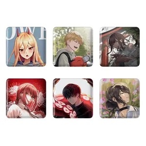 مگنت خندالو طرح انیمه مرد اره ای Chainsaw Man کد 1360B مجموعه 6 عددی