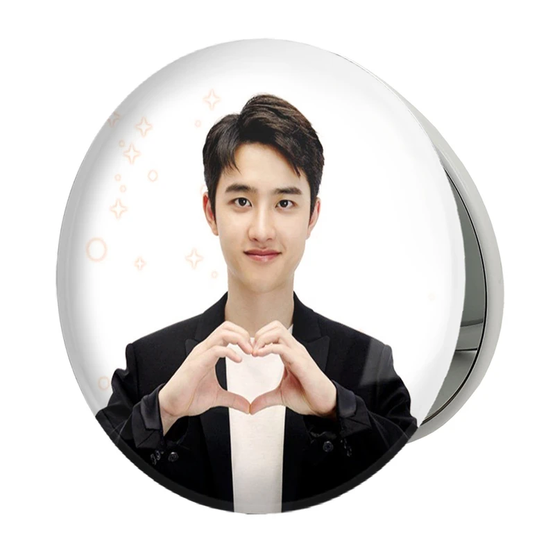 آینه جیبی خندالو طرح دی.او گروه اکسو EXO مدل تاشو کد 13371 