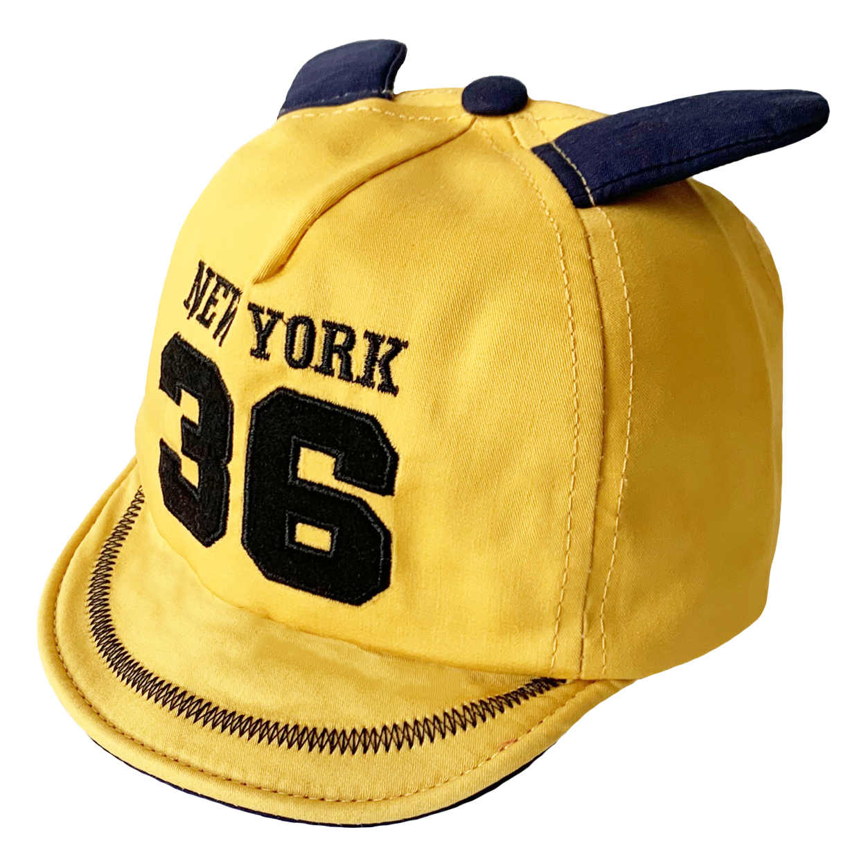 کلاه کپ نوزادی طرح NY کد FF-273
