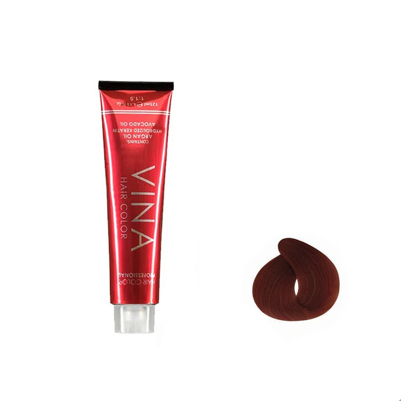 رنگ مو وینا شماره 6.64 حجم 125 میلی لیتر رنگ بلوند بلوطی تیره