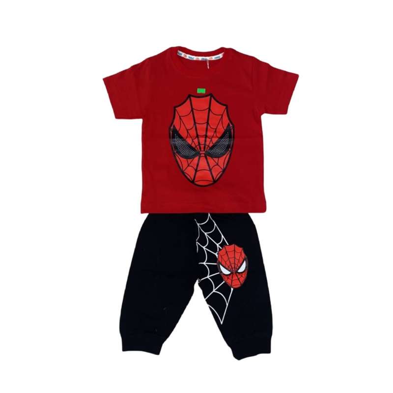 ست تی شرت و شلوارک پسرانه مدل مرد عنکبوتی 