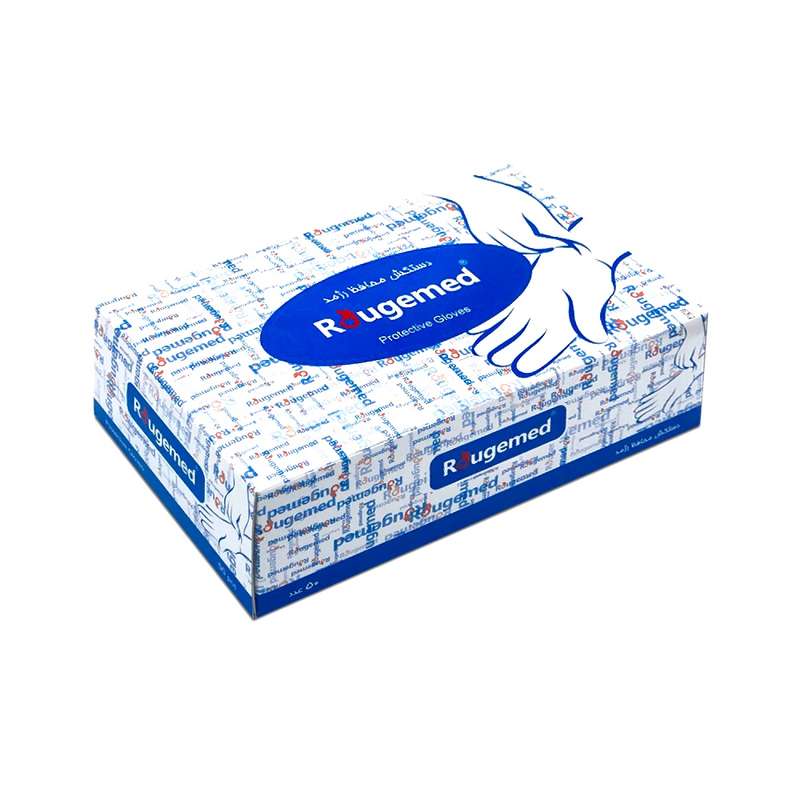 دستکش یکبار مصرف رژمد مدل ونیل بسته پنجاه عددی دستکش یکبار مصرف رژمد مدل ونیل بسته پنجاه عددی