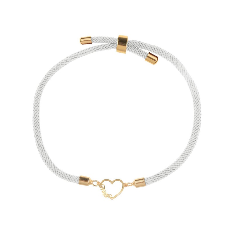 دستبند طلا 18 عیار زنانه مدوپد مدل اسم نایف nayef کد DB30-11088