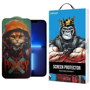 Epicoy Privacy Hoodie Cat Glass Screen Protector For Apple iPhone 13 Pro Max /14 plus