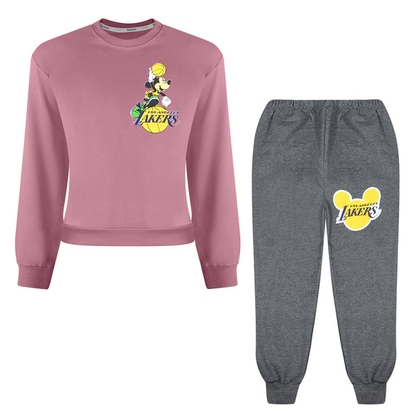 ست سویشرت و شلوار پسرانه تنی نو مدل 10022 صورتی