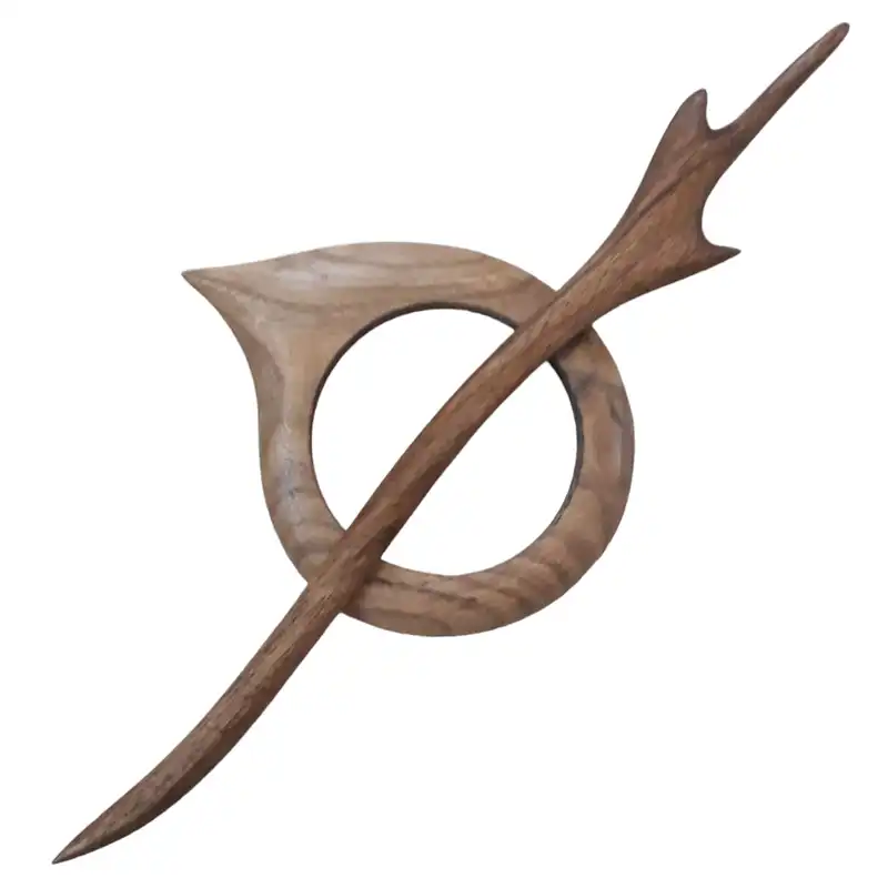 گیره مو زنانه مدل چوبی RAMO