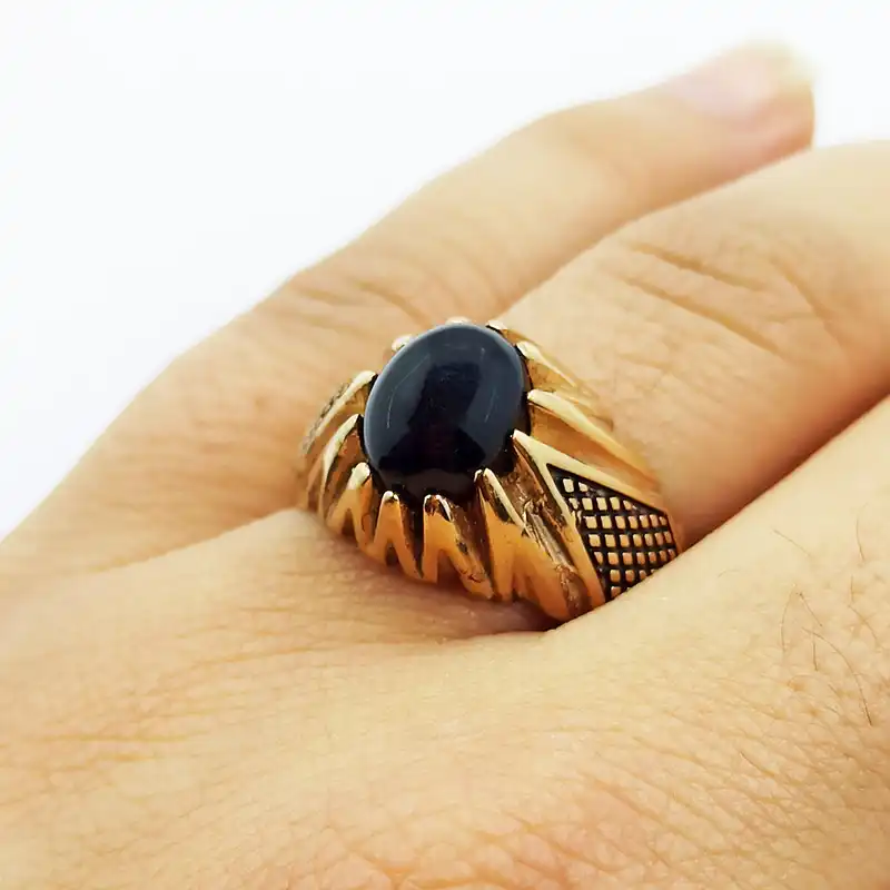 انگشتر مردانه سلین کالا مدل عقیق ce-k253