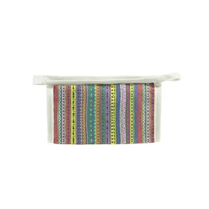 کیف لوازم آرایش زنانه مدل راه راه کد rangi2