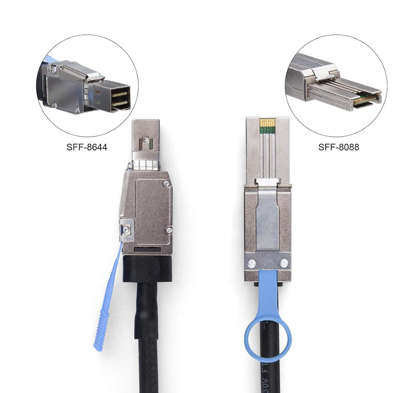 کابل تبدیل Mini SAS SFF-8644 به SFF-8088 اسمارطور مدل SM211 طول 1 متر