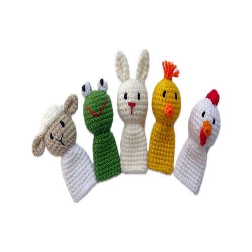 عروسک بافتنی مدل حیوانات مجموعه 5 عددی