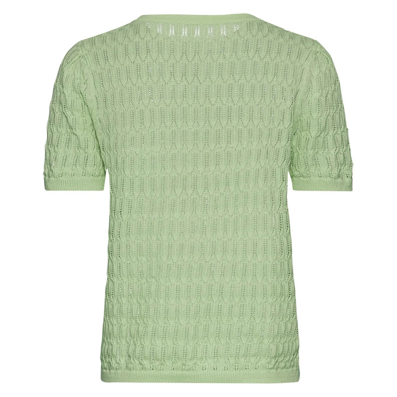 بلوز آستین کوتاه زنانه اسمارا مدل EL Miko Knitted