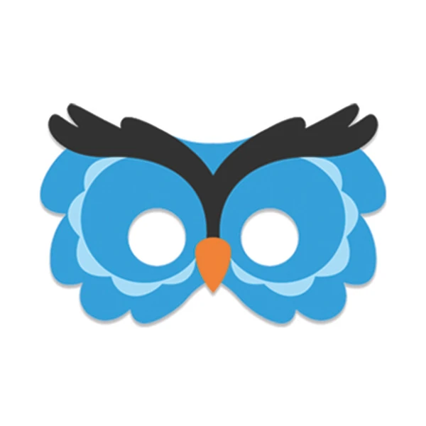 ماسک صورت بچه گانه مدل جغد