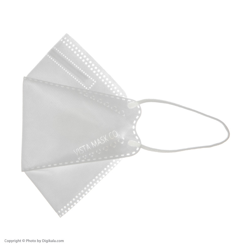 ماسک تنفسی ویستا ماسک مدل 3D کد 06 بسته 25 عددی