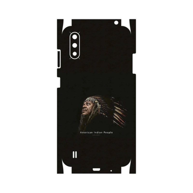 برچسب پوششی ماهوت مدل Portrait of an Indian Man-FullSkin مناسب برای گوشی موبایل سامسونگ Galaxy A01