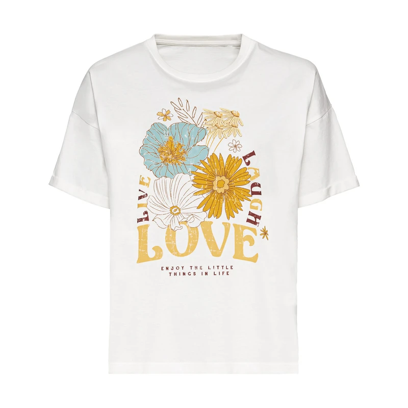 تی شرت آستین کوتاه زنانه اسمارا مدل El Miko Love