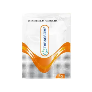 ژل دهانشویه تبسم مدل کلرهگزیدین فلوراید حجم 5 میلی لیتر بسته 6 عددی