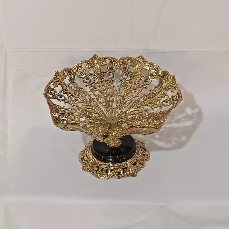 میوه خوری برنجی مدل گلبرگ کد M-1049