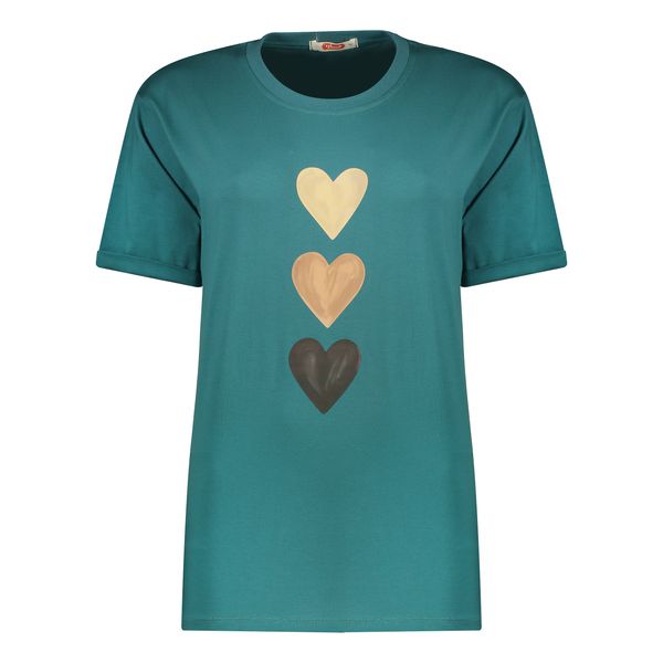 تی شرت آستین کوتاه زنانه مادر مدل Lili رنگ سبز