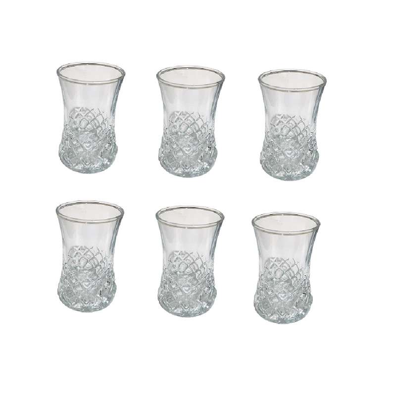 فنجان بلور کاوه مدل dilmah-kenzu مجموعه 6 عددی