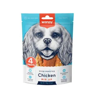 تشویقی سگ ونپی مدل Mix Up Four Treats طعم مرغ وزن ۱۵۰ گرم