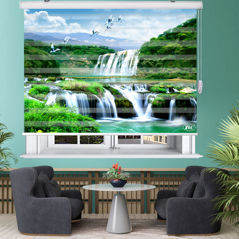  پرده زبرا زیو مدل L5025 سایز 100x280 سانتی متر