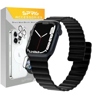 Sprig Silicone Magnetic Link Strap For Apple Watch Series 4/5/6/Se size 44mm