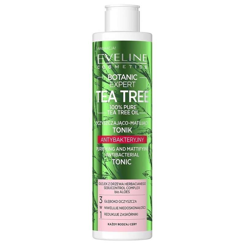 تونیک پاک کننده صورت اولاین مدل Tea Tree حجم 225 میلی لیتر