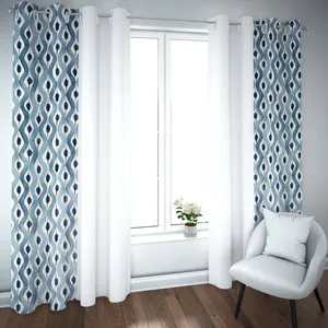 پرده مدل چاپی هازان سایز 300×150 سانتی متر 