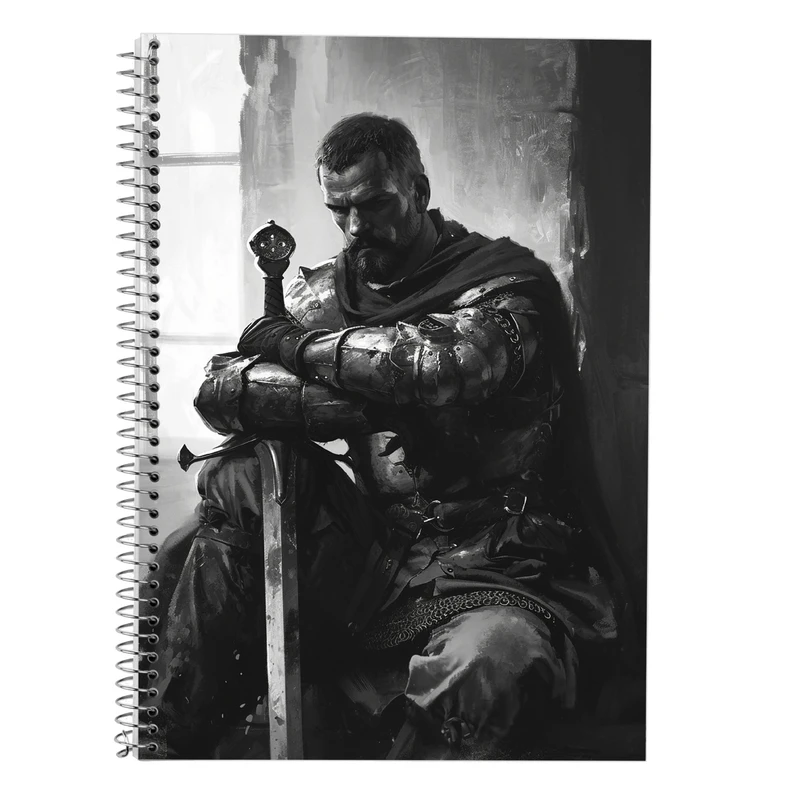 دفتر زبان 50 برگ مدوپد طرح بازی تاج و تخت GOT کد DF14340