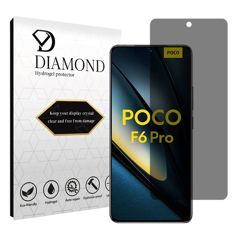 محافظ صفحه نمایش حریم شخصی دیاموند مدل Tough مناسب برای گوشی موبایل شیائومی Poco F6 Pro