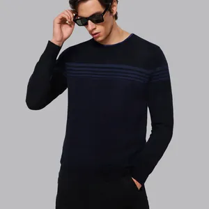 پلیور یقه گرد مردانه مدل 825052498 طرح ترندیول