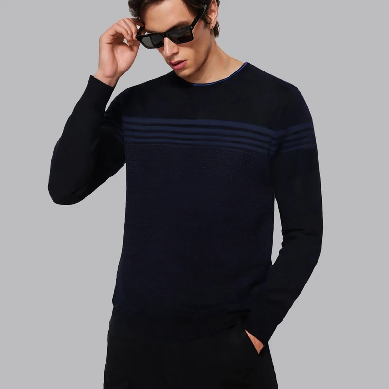 پلیور یقه گرد مردانه ترندیول مدل 825052498