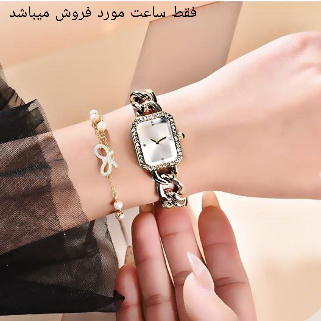 ساعت مچی عقربه ای زنانه مدل دورنگین03 -  - 5