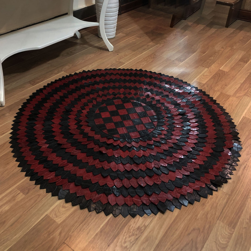 فرش پوست مدل فرش چرم آدوا کد ۰۱ فرش پوست مدل فرش چرم آدوا کد ۰۱