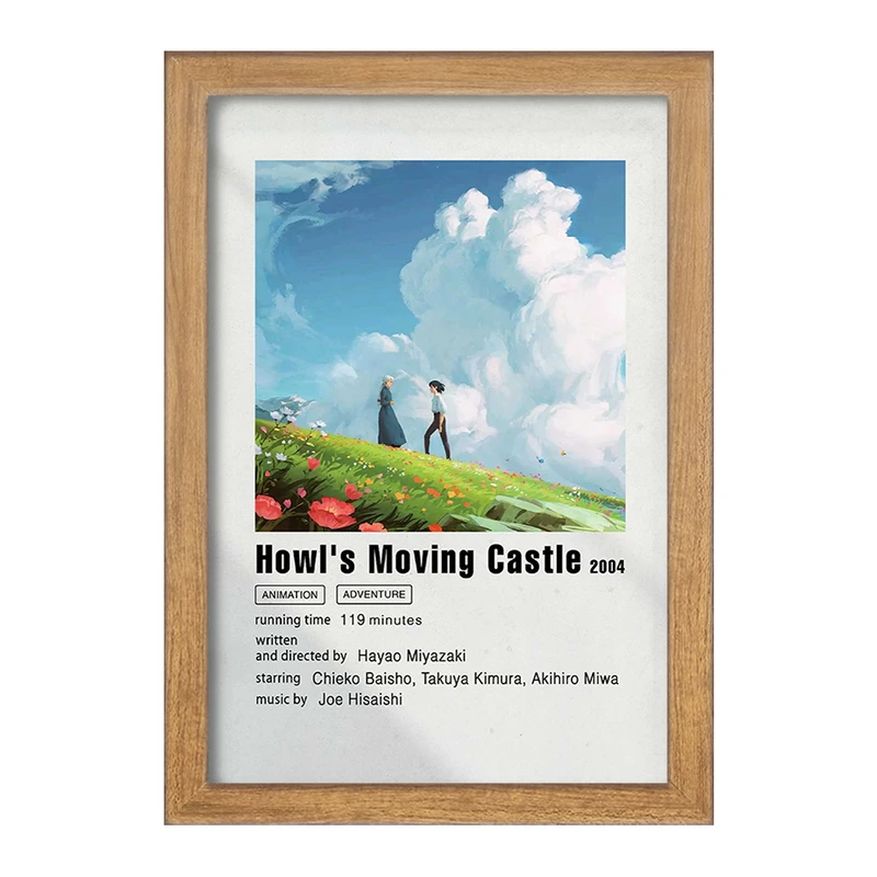 تابلو خندالو مدل انیمه قلعه متحرک هاول کد F11258