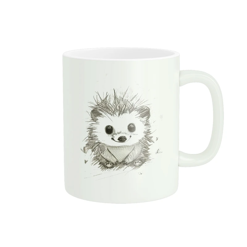 ماگ پاد آفرین طرح جوجه تیغی کد 140