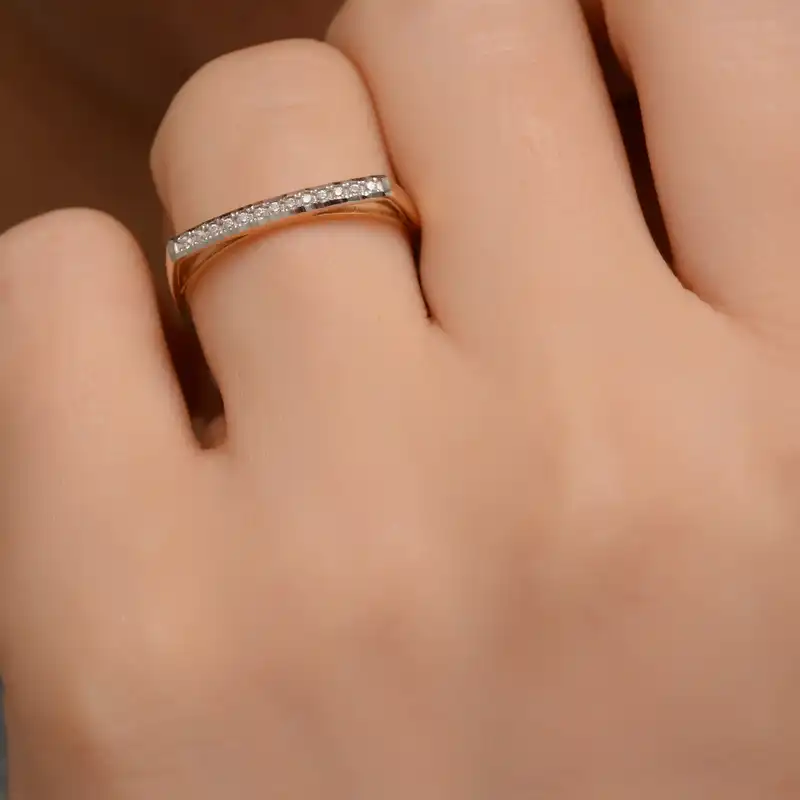 انگشتر طلا 18 عیار زنانه طلای مستجابی کد 670192